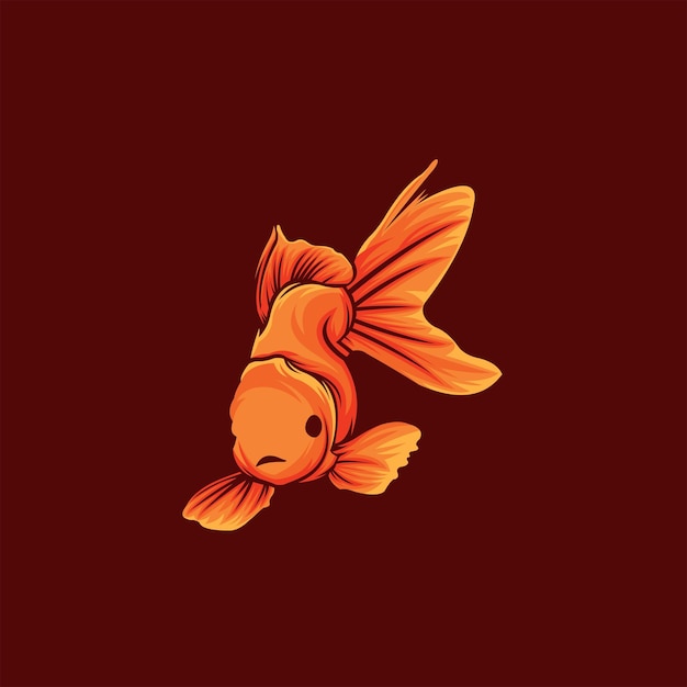 Animal fish mascot vector design