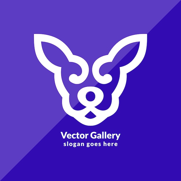 Vector animal head logo design