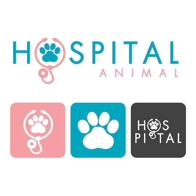 Логотип больницы для животных