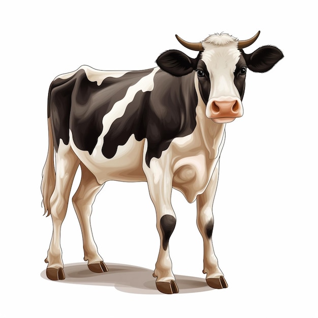 Vector animal illustration cow vector farm design nature milk isolated white cattle dairy art