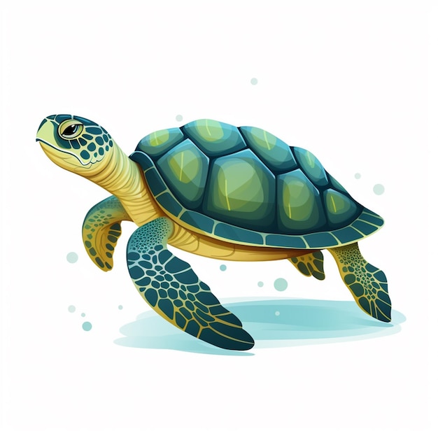 animal illustration turtle nature sea ocean vector marine isolated wild design wildlife