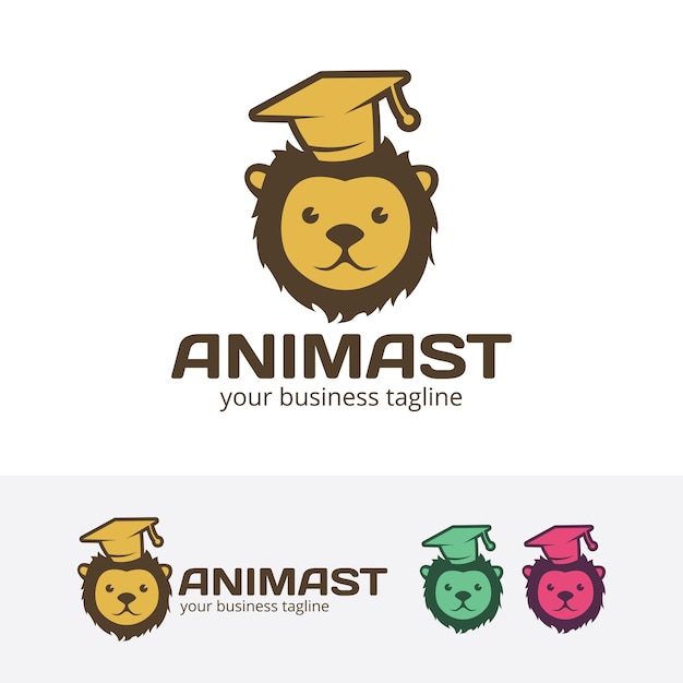 Animal learn logo template