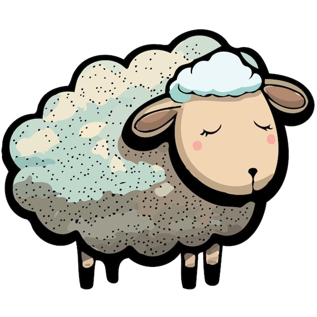 Тело животного млекопитающего овцы