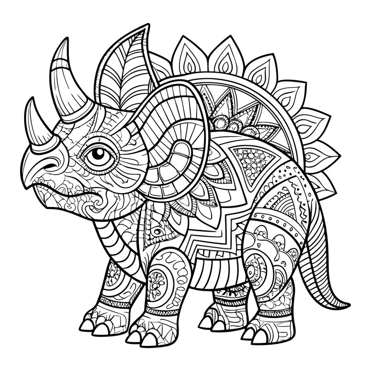 Vector animal mandala design floral animal mandala design mandala design with animal animal coloring pag