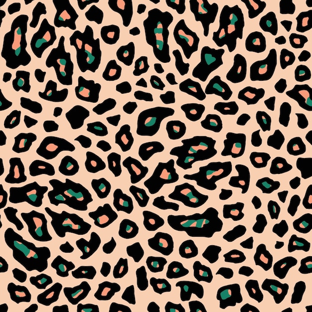 Animal Moro. Decorative seamless pattern. Repeating background. Tileable wallpaper animal print.