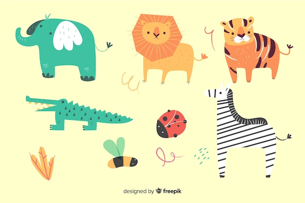 Animal pack in children's style