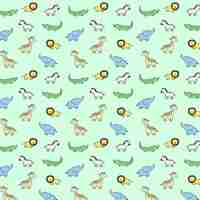 Vector animal pattern wallpaper for background use