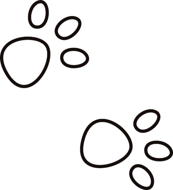 Animal Paw Footprint