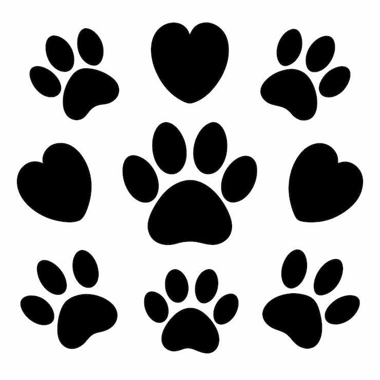 Vector animal paw print design