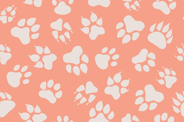 Vector animal paw prints set vector different animals footprints dog fox wolf bear cat lion leopard tiger