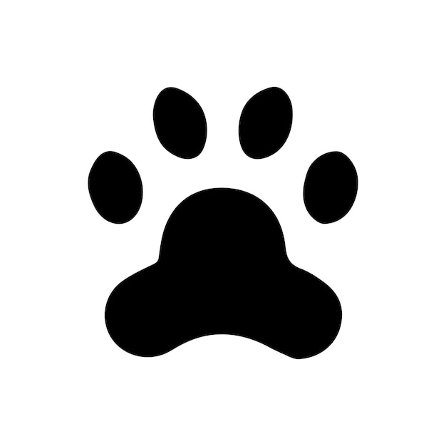 Animal paw silhouette