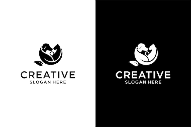 Animal pet care Logo design concept