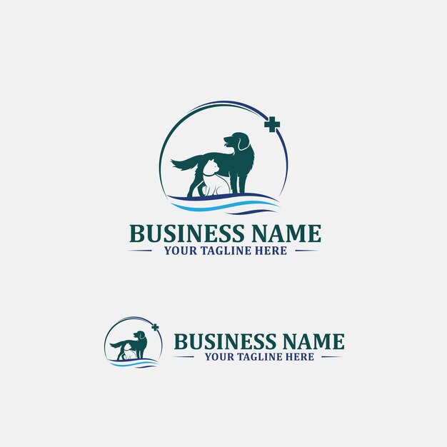 Animal pet logo vector