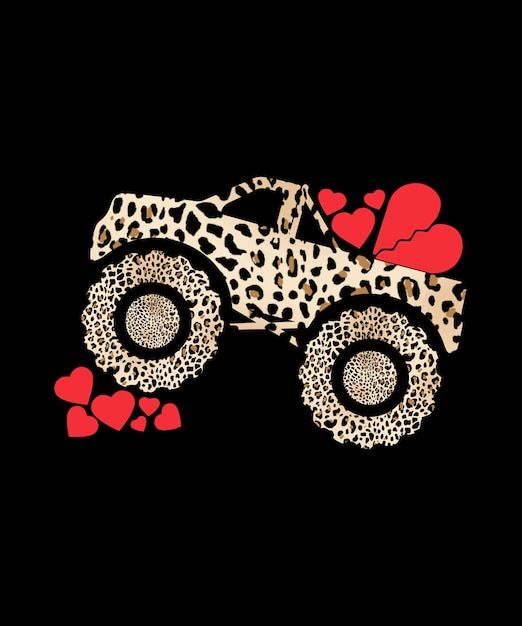 T-shirt san valentino leopardata con stampa animalier