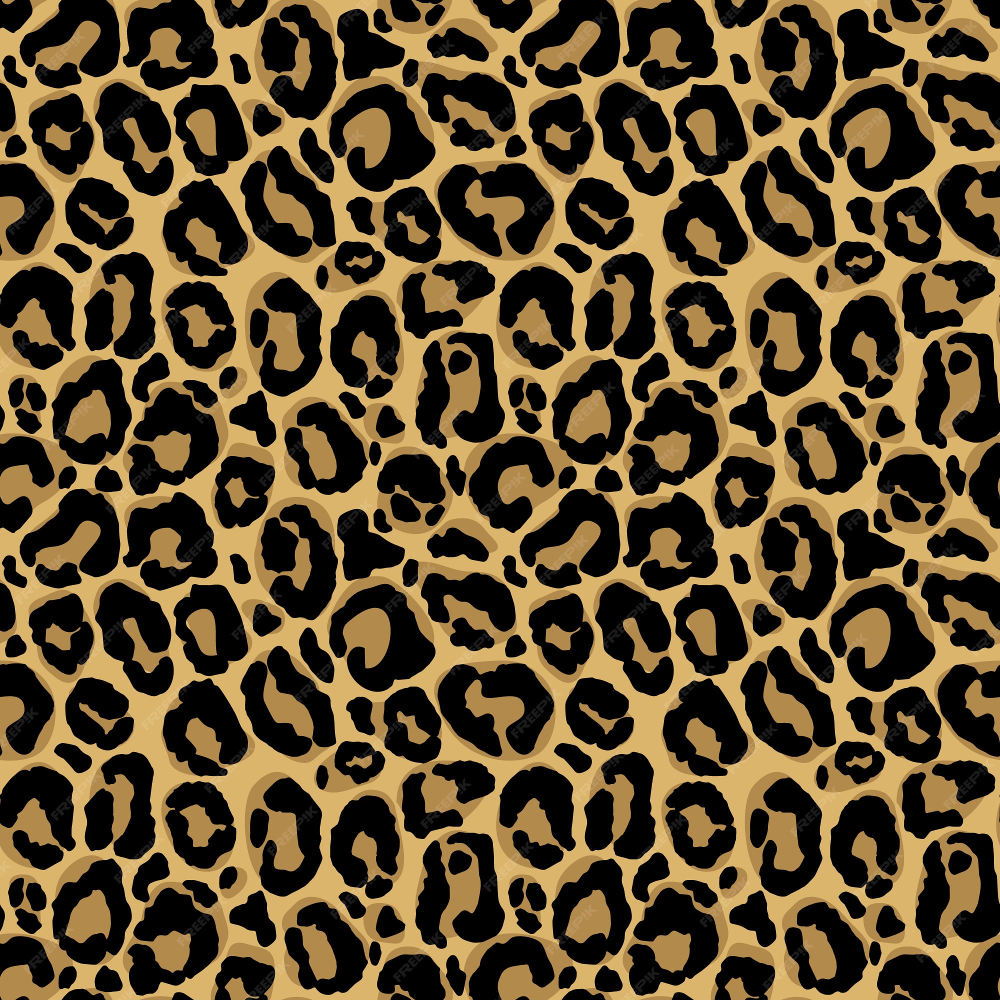 Premium Vector Animal print. seamless pattern with leopard fur