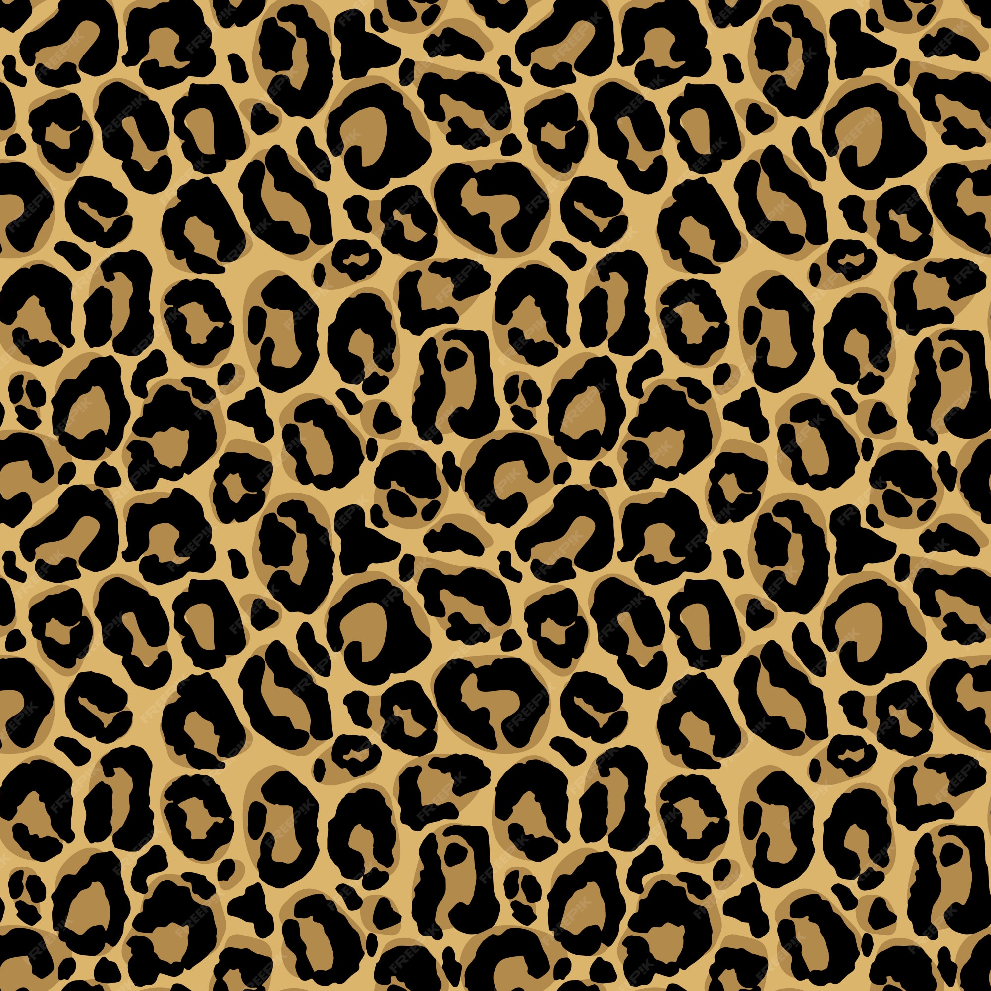 Premium Vector | Animal print. seamless pattern with leopard fur texture. repeating wrapping paper, or scrapbooking.