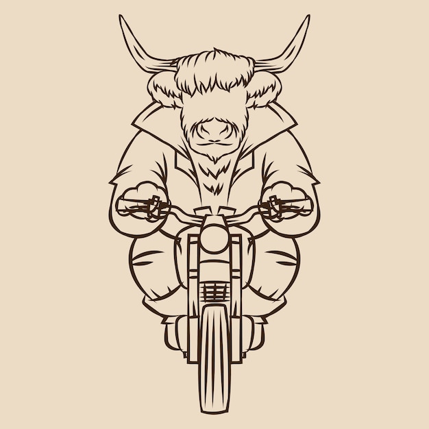 animal riding a motorbike