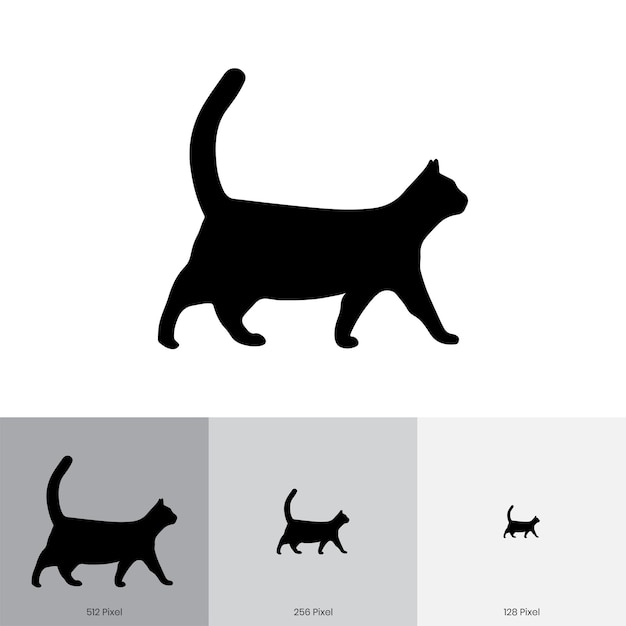animal shading silhouette vector design