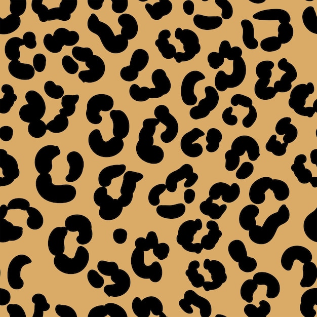 Animal skin leopard seamless pattern. cheetah, jaguar, panther, leopard fur.