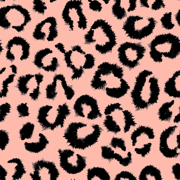 Animal skin leopard seamless pattern. cheetah, Jaguar, panther, leopard fur.