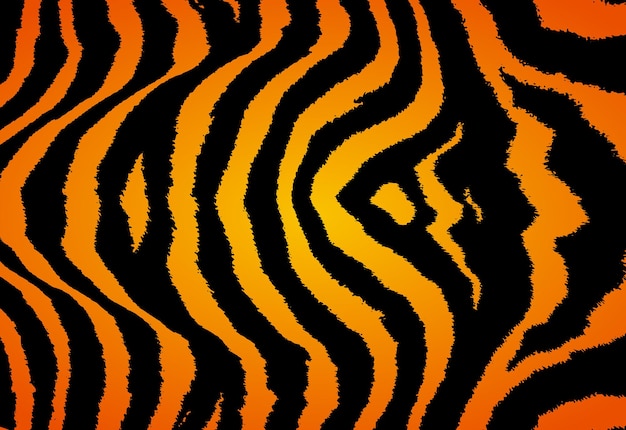 Узор шкуры животного из тигровой кожи в оранжево-черном цвете
