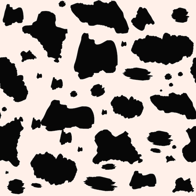 Animal skin pattern seamless fur ormament design with abstract spots can be used for fabrics