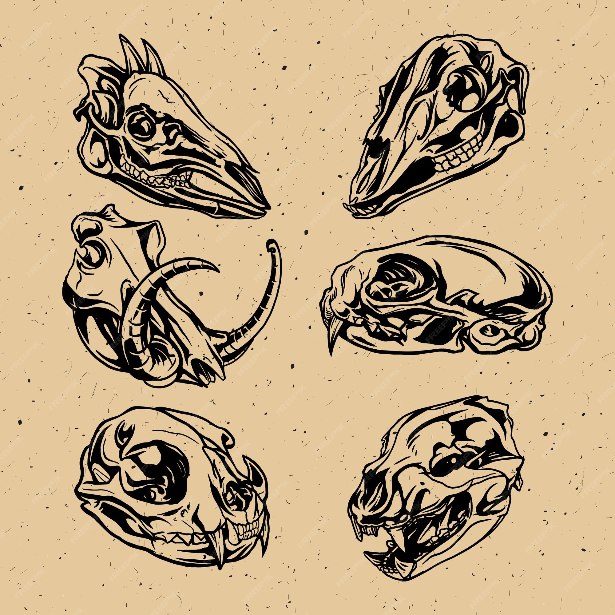 Premium Vector | Animal skull vector Premium Vector | Animal skull vector