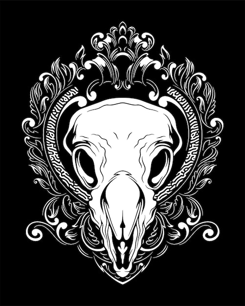 Vector animal skull