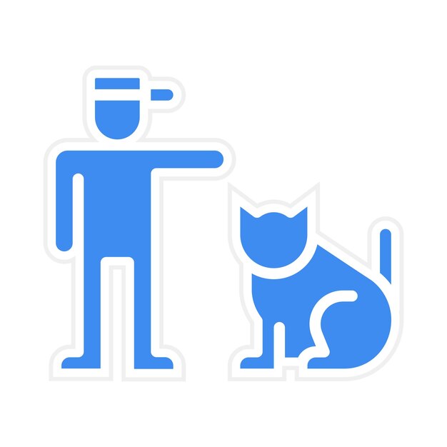 Animal Trainer icon vector image Can be used for Diversity