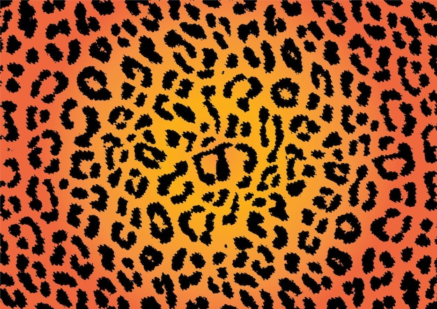 animal vector pattern of leopard leather