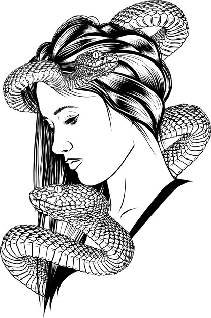 ヴィンテージスタイルのアニマリストイラスト シャツデザイン タトゥーアート カラーページ