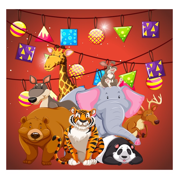 Animals background design