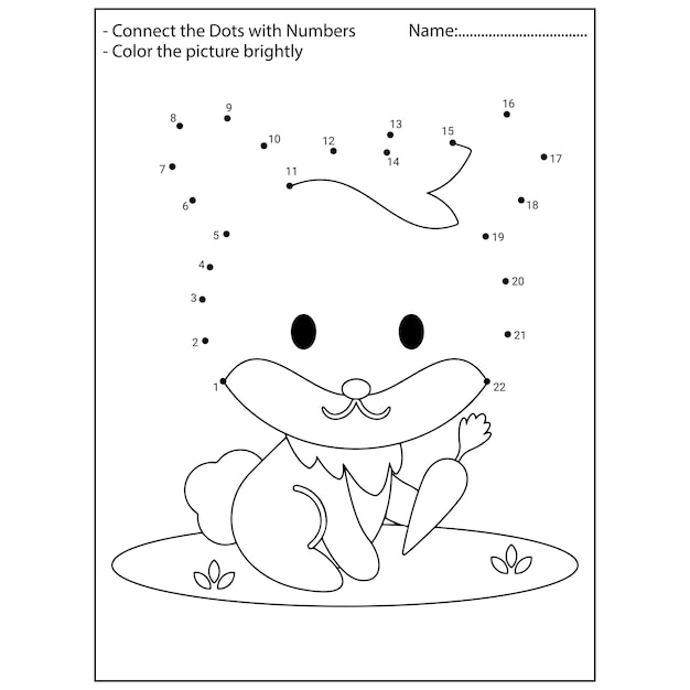 Animals Dot To Dot Kindergarten Activities