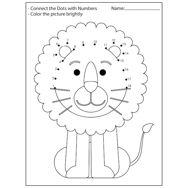 Animals Dot To Dot Kindergarten Activities