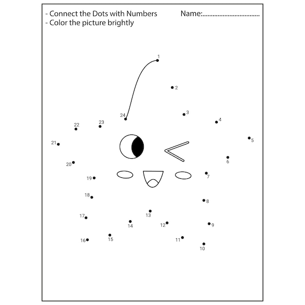 Vector animals dot to dot kindergarten activities