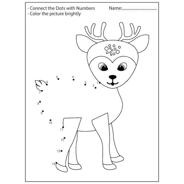 Animals dot to dot kindergarten activities