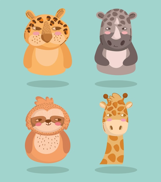 Animals fauna set