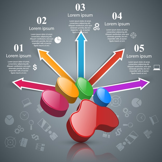 Animals infographic and business icon.