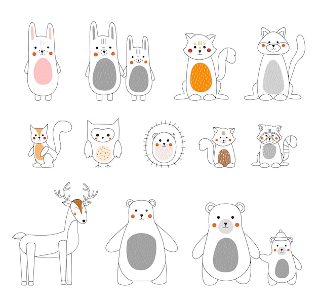 Animals line set