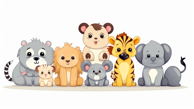 Vector animals vector background