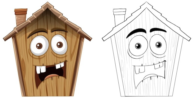 Animated Expressive Cartoon Houses