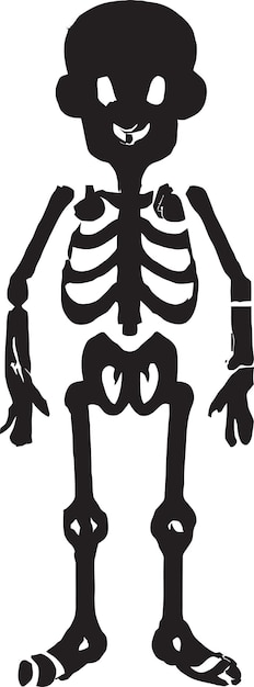 Animated Skeleton vector logo design icon