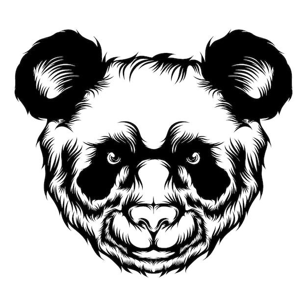 The animation of the cute panda for the tattoo ideas