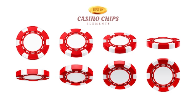 Animation sprites for realistic casino chips