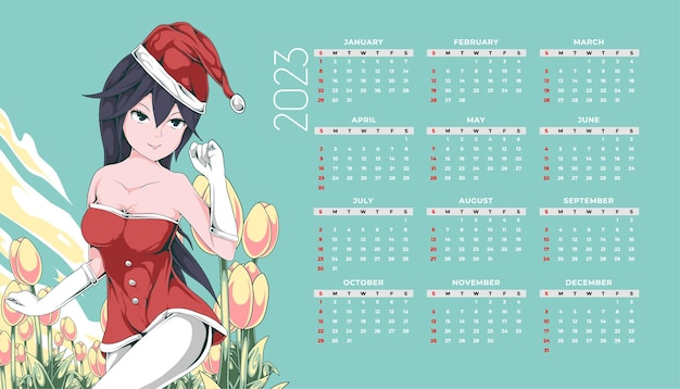 Anime Calendar 2023 P3 in 2023