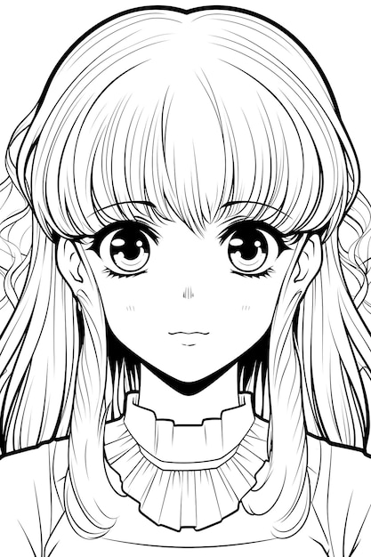 anime coloring page