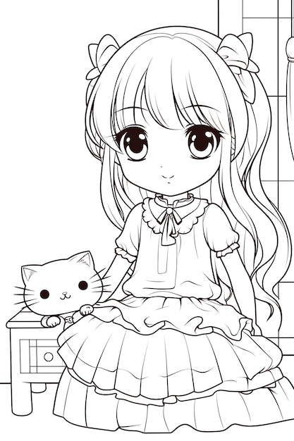 anime coloring page