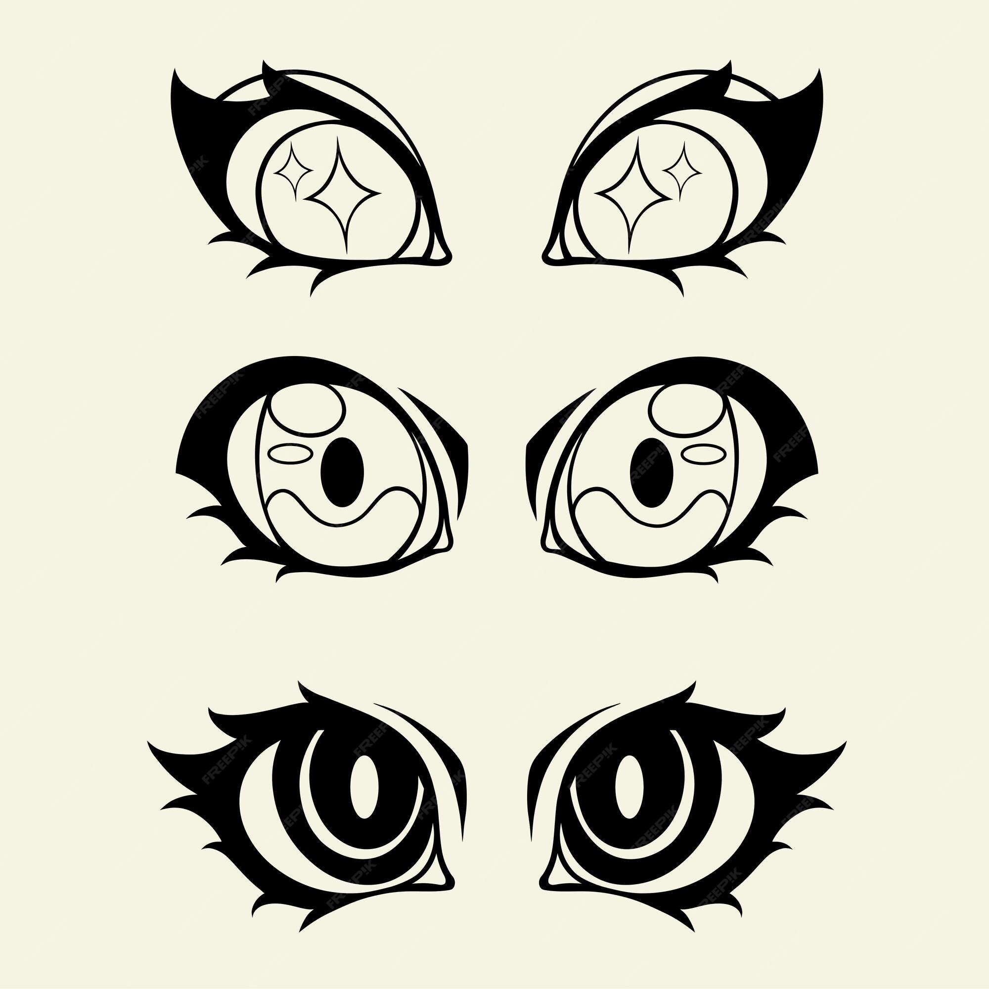 Anime Eyes Vector Art, Icons, and Graphics for Free Download