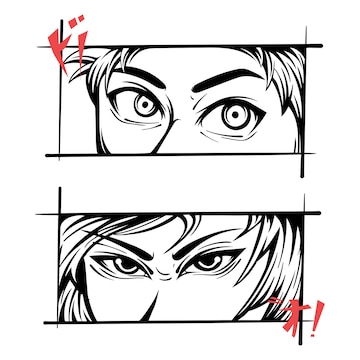 ARTIONE How To Draw Anime Eyes Stock Illustration - Illustration