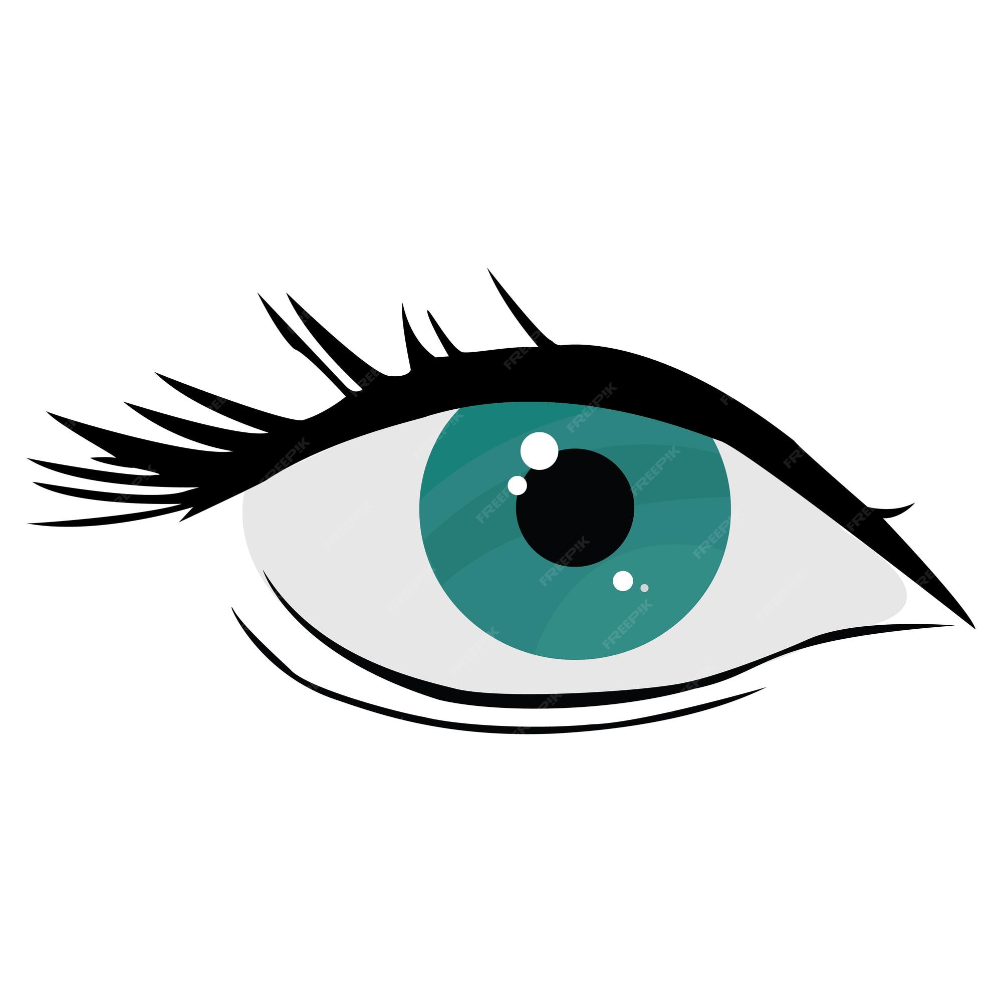 anime eyes close up 10825955 Vector Art at Vecteezy